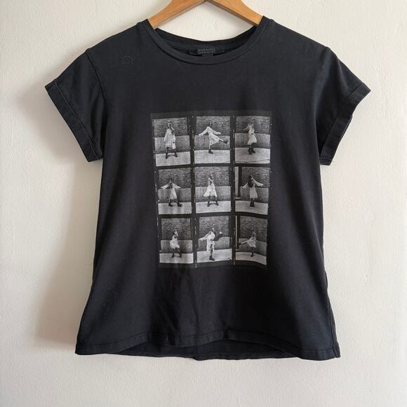 ALLSAINTS Tops - ALLSAINTS | Black Short Sleeve Lulu Anna Tee Shirt | Size 4